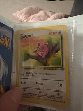 Pokémon Jigglypuff 60 HP Trading Card - Pink